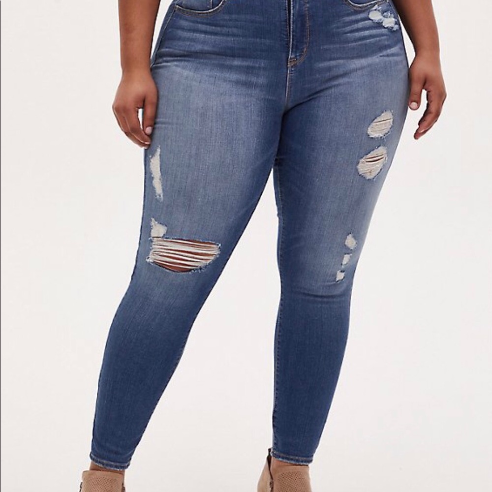 Torrid sky high skinny jeans